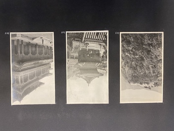 Een aantrekkelijk reisalbum met 107 zwart-witfoto's uit China, ca. 1900-1920
