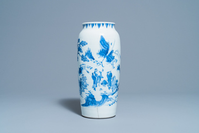 Een Chinese blauw-witte vaas met onsterfelijken, Transitie periode