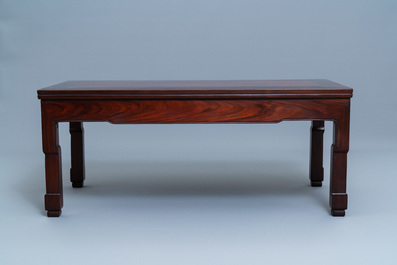 Two Chinese rectangular wooden 'kang' tables, 19/20th C.