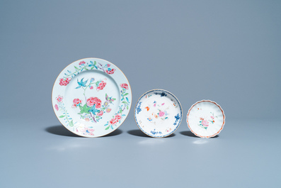 A varied collection of Chinese porcelain wares, Kangxi/Qianlong