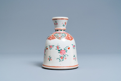 A Chinese Islamic market famille rose huqqa base with floral design, Qianlong