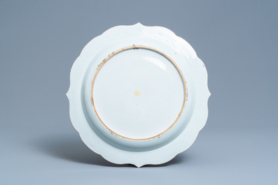 A Chinese famille rose 'rooster' dish, Yongzheng