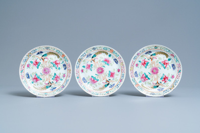 A 56-piece Chinese famille rose service for the Straits or Peranakan market, 19th C.