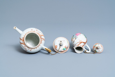 A Chinese famille rose tea service for the European market, Qianlong