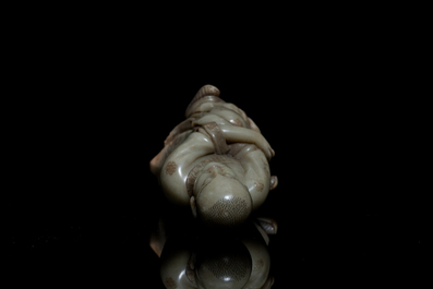 Une figure en pierre &agrave; savon dite 'de Shoushan', Chine, 18/19&egrave;me