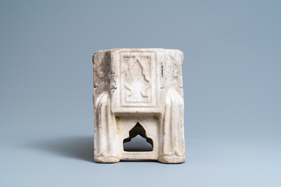 A Fatimid marble kilga, Egypt, 11/12th C.