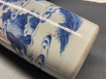 Een Chinese blauw-witte vaas met onsterfelijken, Transitie periode