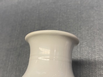 A Chinese blue and white 'meiping' vase with figurative design, Kangxi
