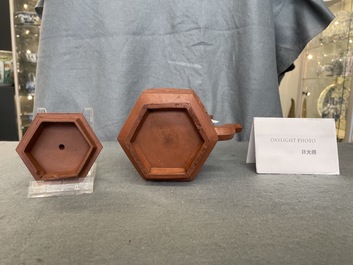 Une th&eacute;i&egrave;re couverte en gr&egrave;s de Yixing, Kangxi