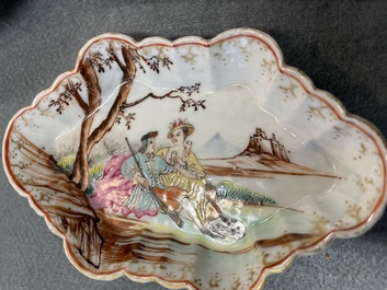 A Chinese famille rose tea service for the European market, Qianlong