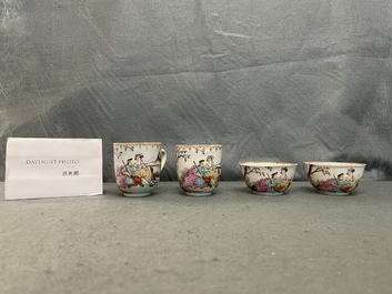Een Chinees famille rose theeservies voor de Europese markt, Qianlong