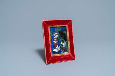 A Limoges enamel plaque, France, early 17th C.