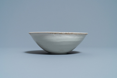 A Chinese luanbai 'fish' bowl, Song/Yuan