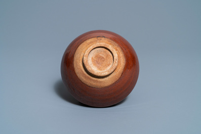 A Chinese persimmon-glazed bowl, Song or later