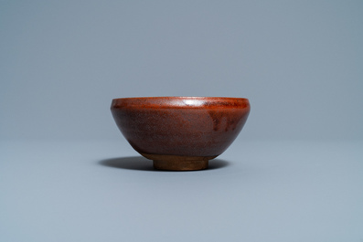 A Chinese persimmon-glazed bowl, Song or later