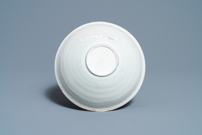 A Chinese luanbai 'fish' bowl, Song/Yuan