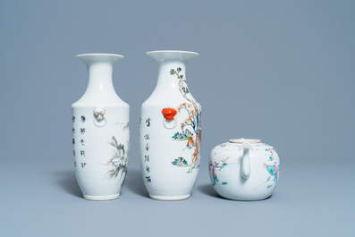 Een diverse collectie Chinees porselein, 19/20e eeuw