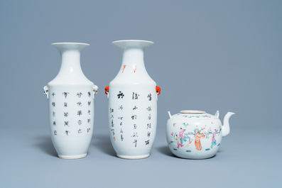 A varied collection of Chinese porcelain, 19/20th C.