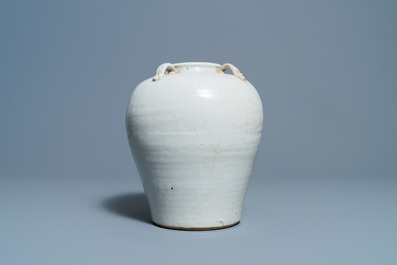 A Chinese Swatow jar, a bowl and a celadon-glazed censer, Ming and later