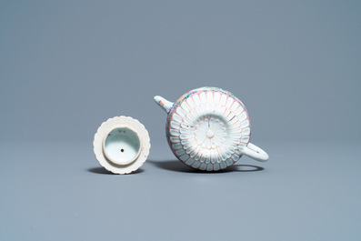 A Chinese famille rose teapot and cover, Yongzheng