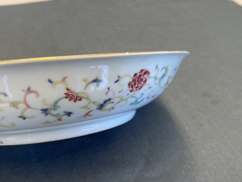 A Chinese famille rose 'dragon' dish, Guangxu mark and of the period