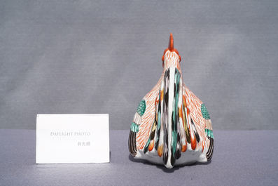 Een Japans kakiemon model van een haan, Edo, 17e eeuw