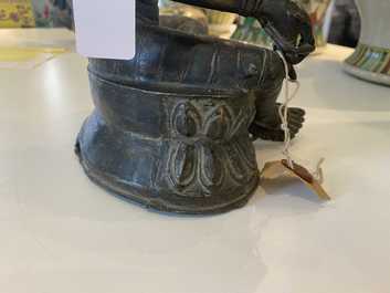 Une figure de Tara en alliage de cuivre, Sino-Tibet, 19&egrave;me