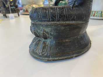 Une figure de Tara en alliage de cuivre, Sino-Tibet, 19&egrave;me