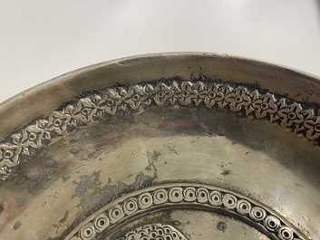 A Sassanian silver 'simurgh' dish, Persia, 6/8th C.