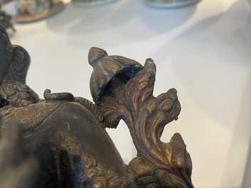 Une figure de Tara en alliage de cuivre, Sino-Tibet, 19&egrave;me