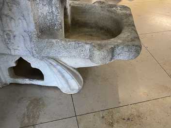 Un kilga en marbre blanc, Egypte fatimide, 11/12&egrave;me
