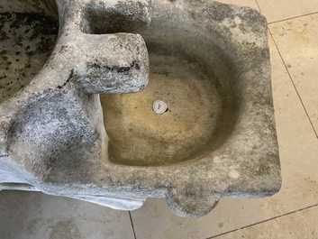 A Fatimid marble kilga, Egypt, 11/12th C.