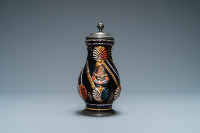 A German stoneware 'Birnbauchkrug', Dippoldiswalde, 17th C.