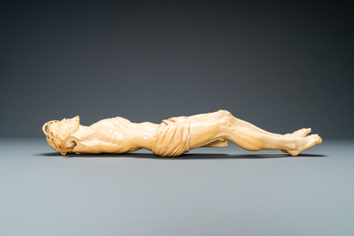 A large ivory Corpus Christi, probably France, 19th C.