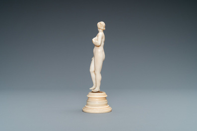 An ivory figure of Venus, Dieppe, France, 19th C.
