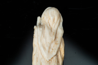 An ivory-handled knife depicting the theological virtue of faith and an ivory folding tailor's ruler, 17/18th and 19th C.