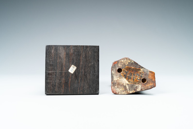 Une statue de David avec la t&ecirc;te de Goliath en buis sculpt&eacute;, Flandres, 17&egrave;me