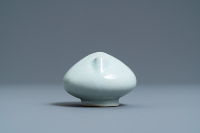 A Korean celadon-glazed water dropper, 20th C.