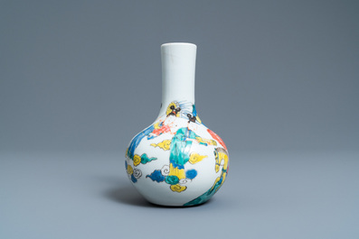 A Chinese famille rose bottle vase, Yongzheng