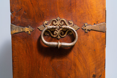 A Spanish bronze-mounted oak 'bargue&ntilde;o' or cabinet on stand, 16th C.