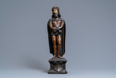 A polychromed wooden 'Ecce Homo' figure, Germany, 16th C.