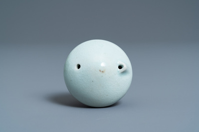 A Korean celadon-glazed water dropper, 20th C.