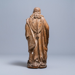 An oak figure of an angel holding the Instruments of the Passion, Germany or Mosan region, 16th C.