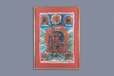 A 'Hayagriva' thangka, Tibet, 19th C.