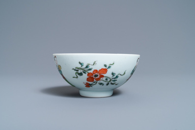A Chinese famille verte bowl, Yongzheng mark and of the period