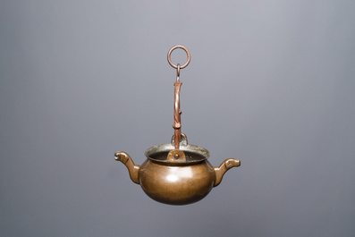 A bronze 'lavabo' water bowl, Flanders, 15th C.