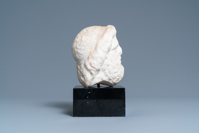 A Roman marble head of a bearded man