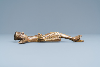 A gilt-bronze Corpus Christi, Swabia, Germany, 12th C.