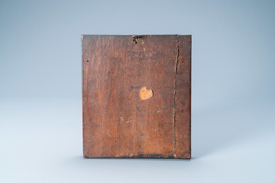 Une plaque en alb&acirc;tre rehauss&eacute; d&rsquo;or repr&eacute;sentant la Vierge et l'Enfant dans un jardin, Malines, marque GNN poss. de Gielis Neins, d&eacute;but du 17&egrave;me