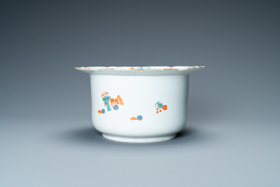 A Kakiemon-style soft paste porcelain cooler, Chantilly, France, 18th C.
